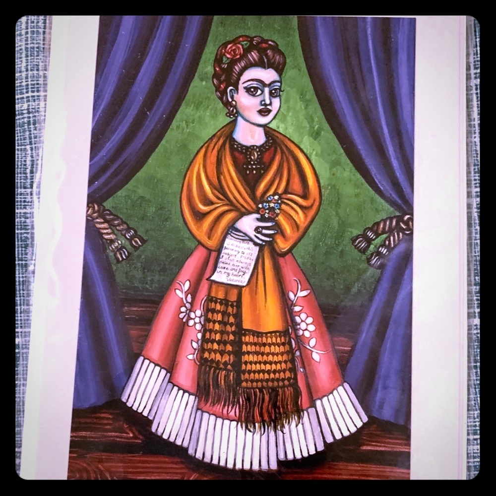 Frida Kahlo & Wild Child card and envelope.